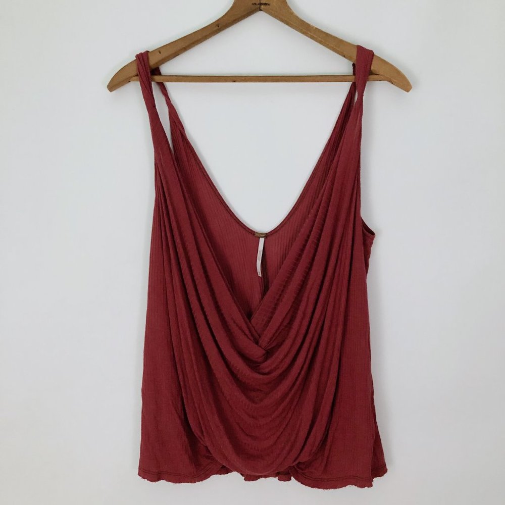 Free People - Bulls Eye Rust Ribbed Tank - Medium